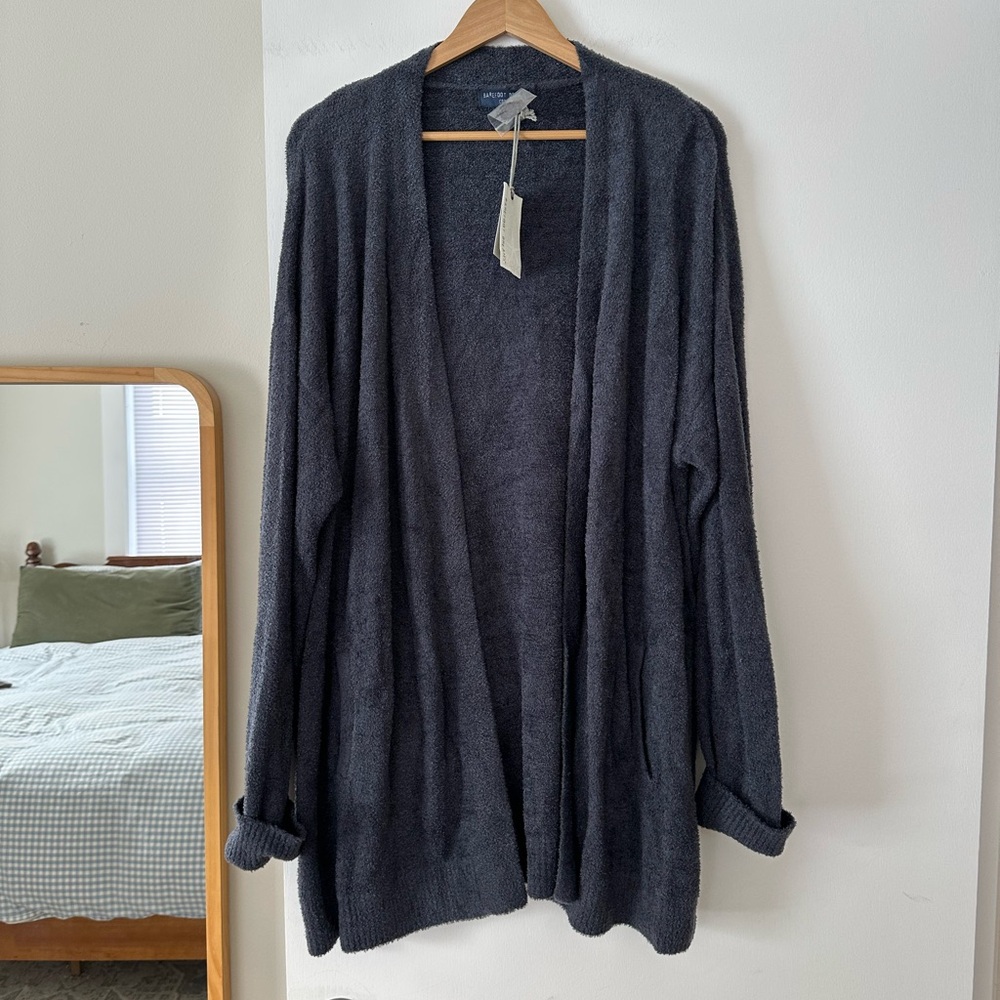 Barefoot Dreams Navy Blue Women's Cardigan Size XL